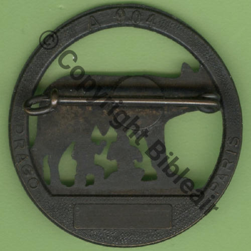 A0904  1976.96 SAL.22 A0904 ERV EIRV.3.93 LANDES MARSAN ISTRES 37mm DrP Bol Dos motif lisse anneau scintillant Cartouche Src.Y.GENTY 9Eur(x2) 